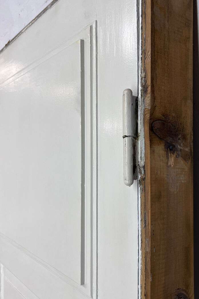 Fyldningsdør med glas og karm