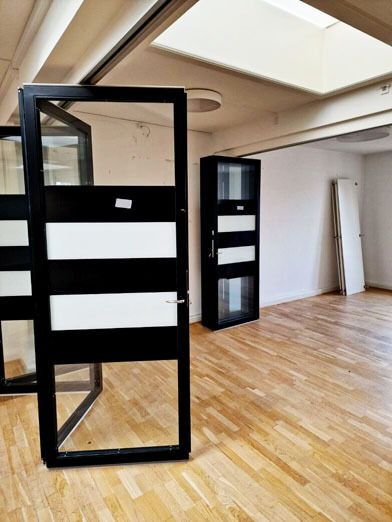 Folde-skydedøre - samlet bredde 455 cm