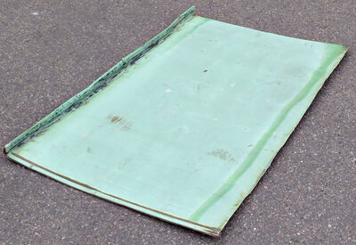 Irret kobberplade 56 x 95 cm