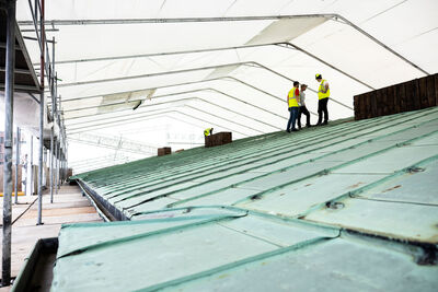 Kobber tagrende - 3 meter