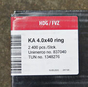 Kamsøm 4,0x40 mm varmgalv. fra Tjep 2400 stk