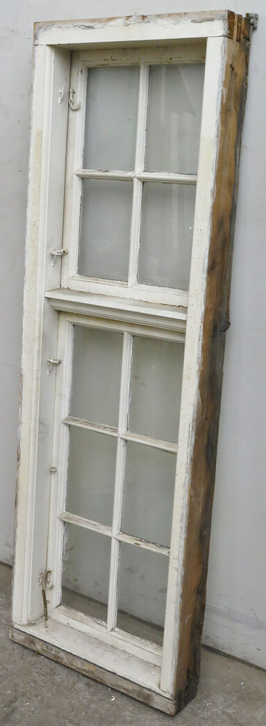 Sprossevindue med kittet enkeltlagsglas