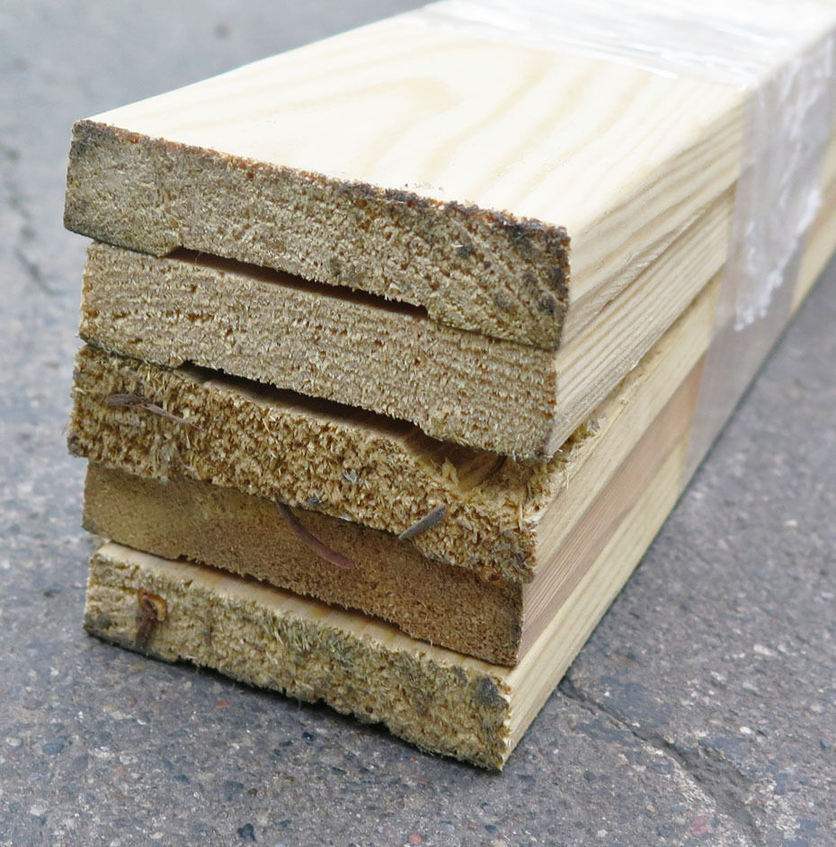 Indfatninger ubehandlet fyr 5 stk á 3300 mm