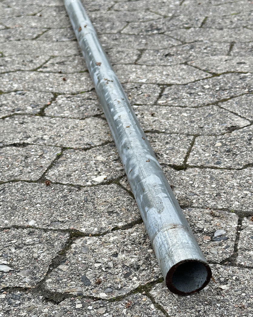 Galvaniseret stålrør 5 meter Ø 42 mm