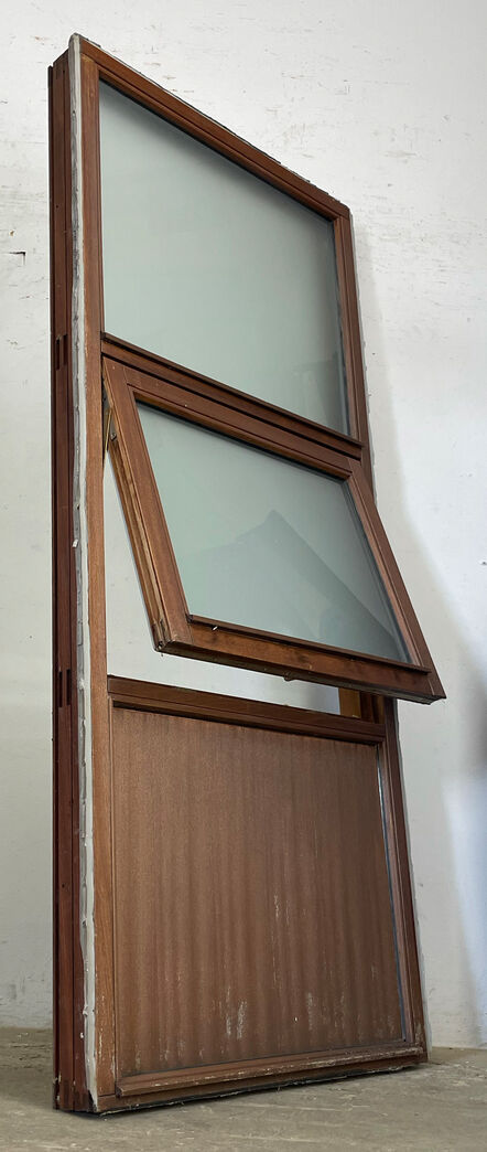 Termovindue med matteret glas