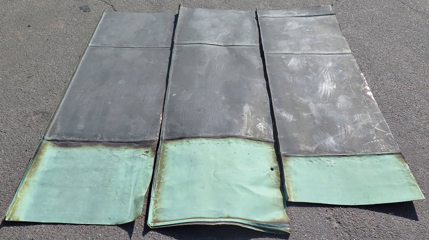 Kobberplade 140 - 230 cm, uensartede