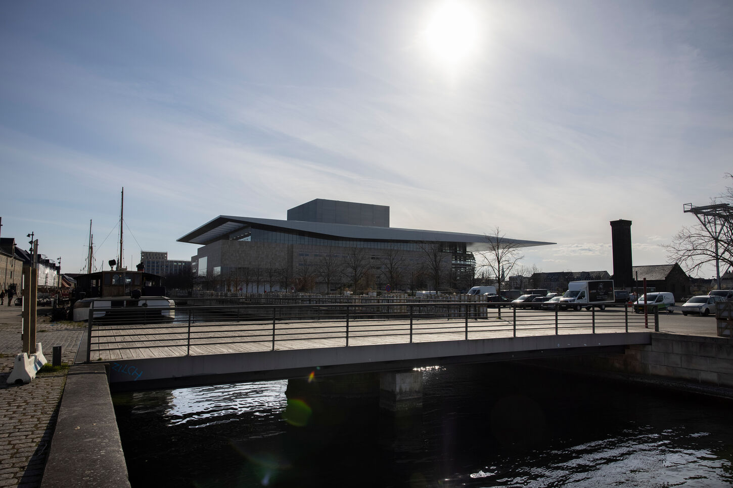 Hylde af egetræsbjælke fra Operaen i København - 1,5 meter