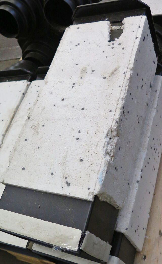 Aftræksrør med isolering 600x175x125 mm