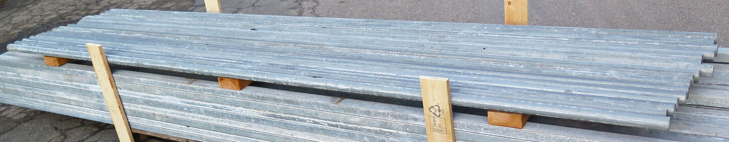 Rundt stålrør Ø 44,5 mm - længde 3500 mm