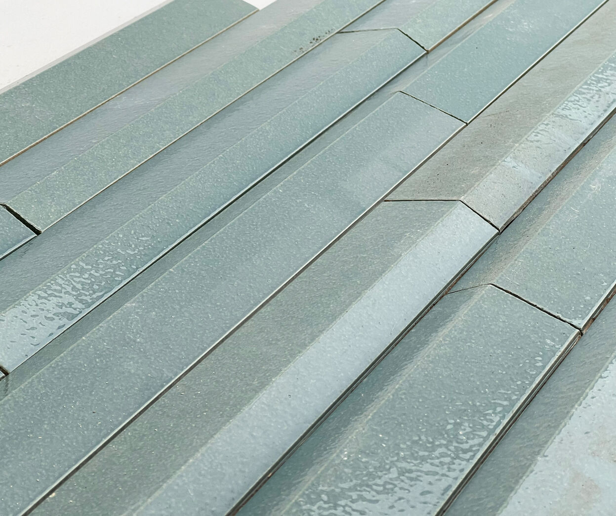 Turkis glaseret klinke