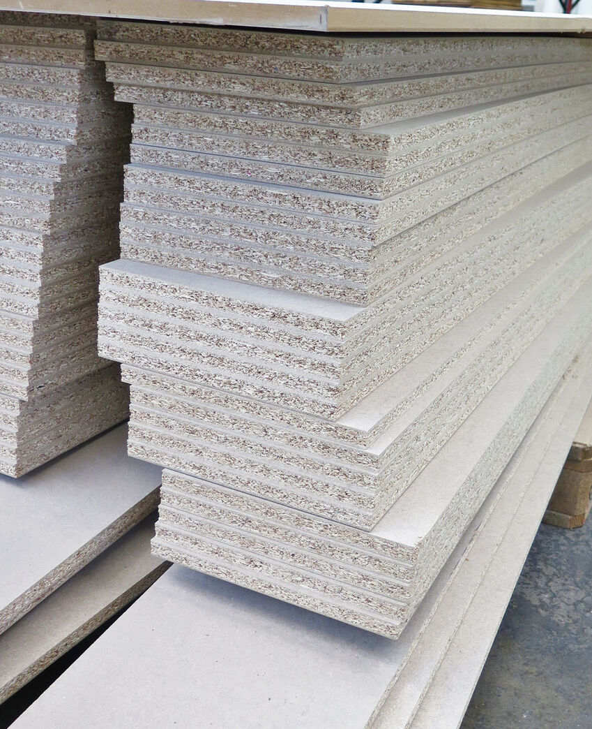 Parti 19 mm spånplade strimler 60 stk