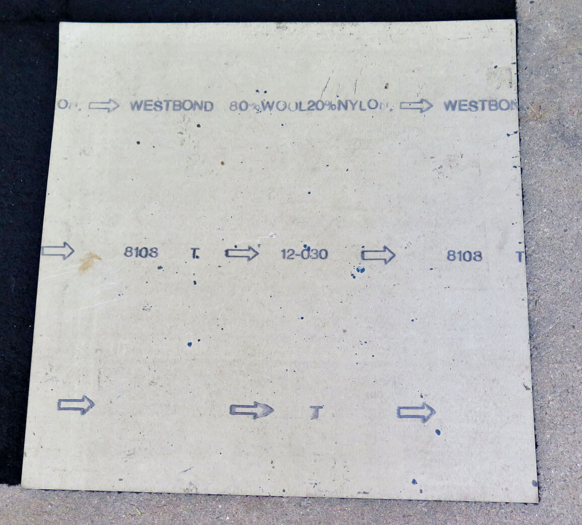 Tæppefliser 50 x 50cm - sort