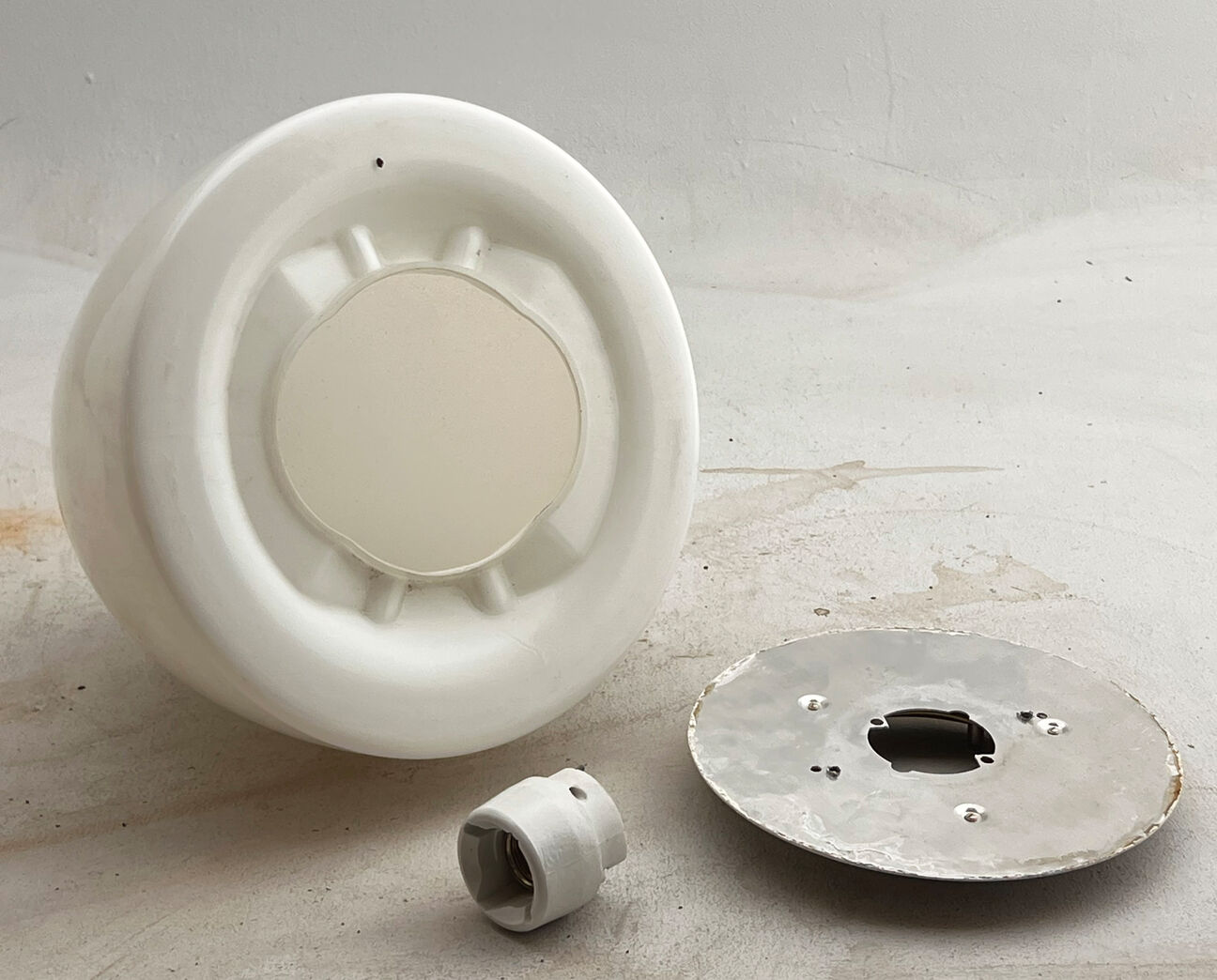 Loftlampe - opalglas