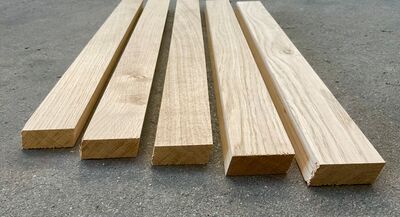 Skråtskåret egetræsstave 20x50x1795mm Skråtskåret egetræsstave 20x50x1795mm