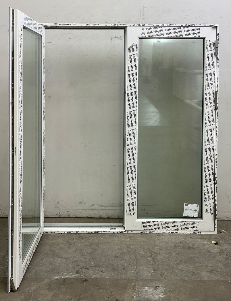 Dobbelt terrassedør i plast