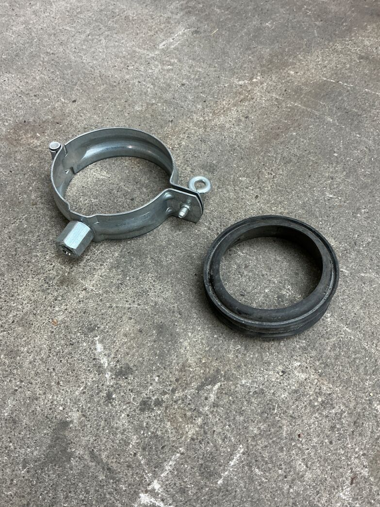 Rørholder alu/zink Ø 85 mm