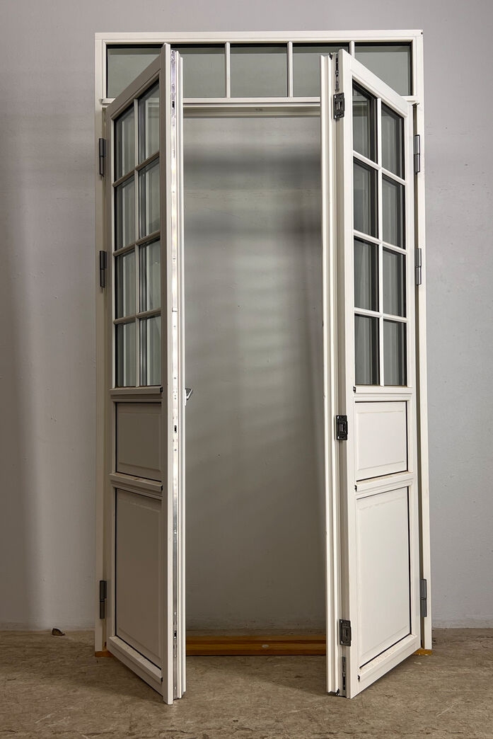 Dobbelt terrassedør med karm