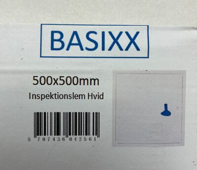 Inspektionslem hvid 50x50cm