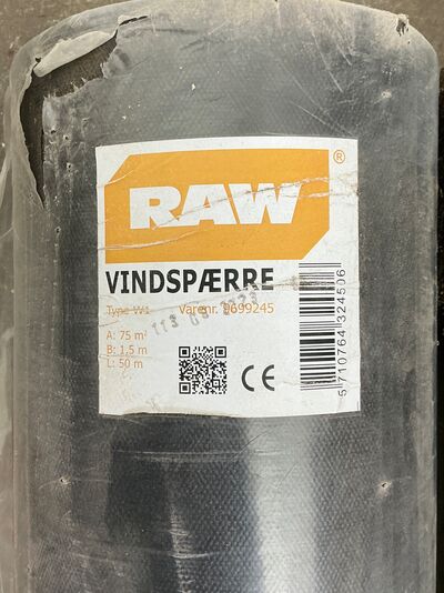 Samlet parti af folier og vindspærre