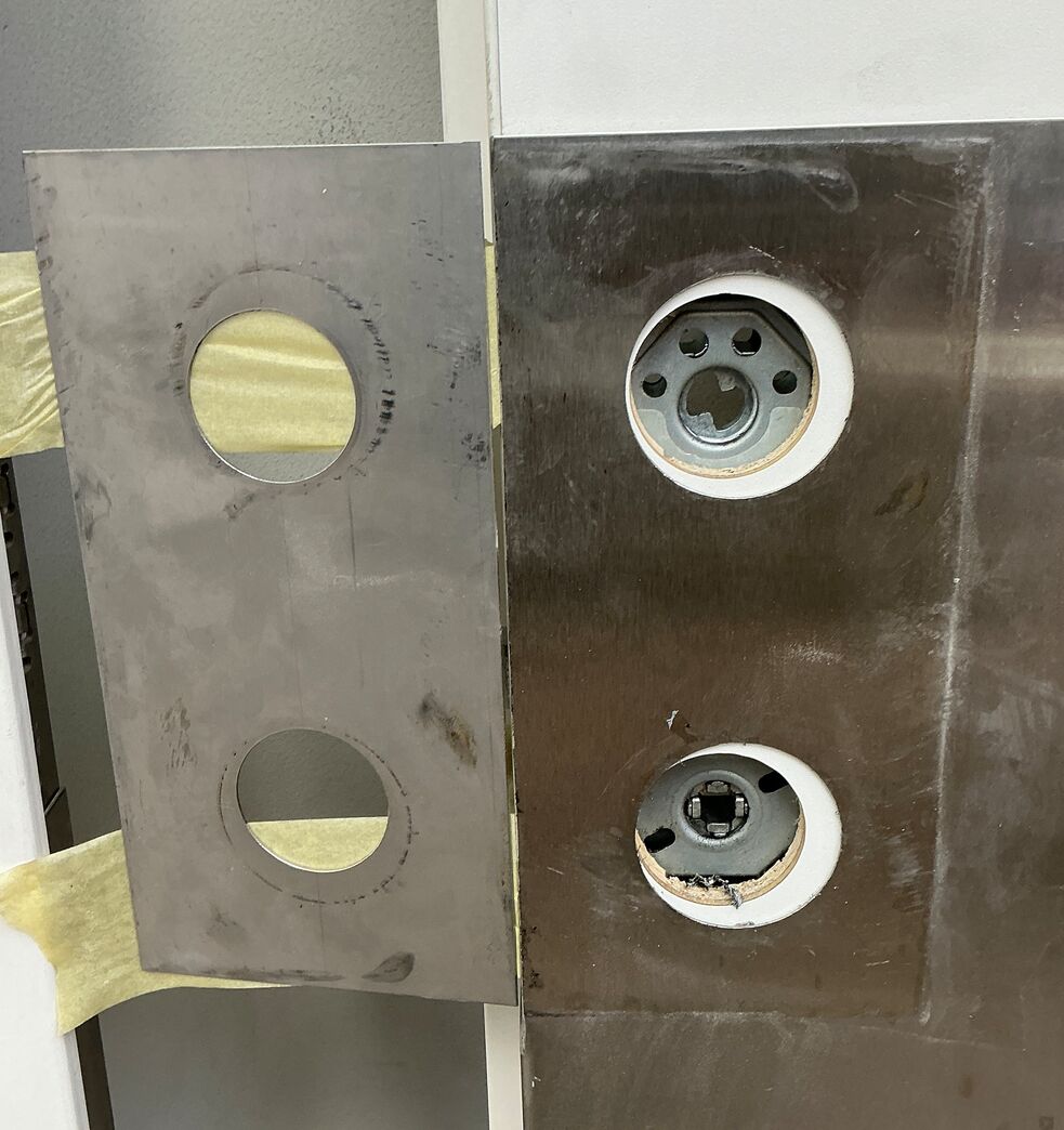 Swedoor dobbeltdør uden karm