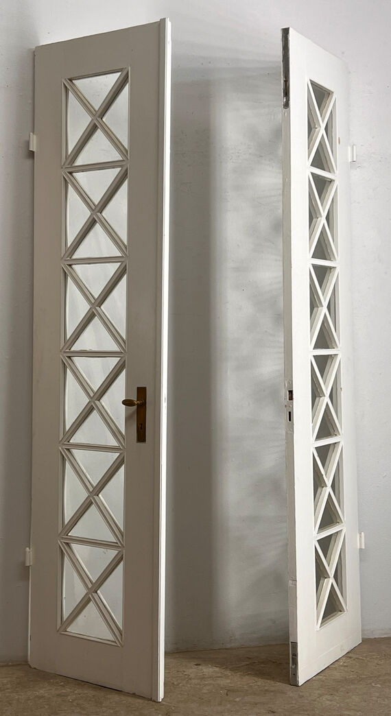 Høj fransk dør med karm