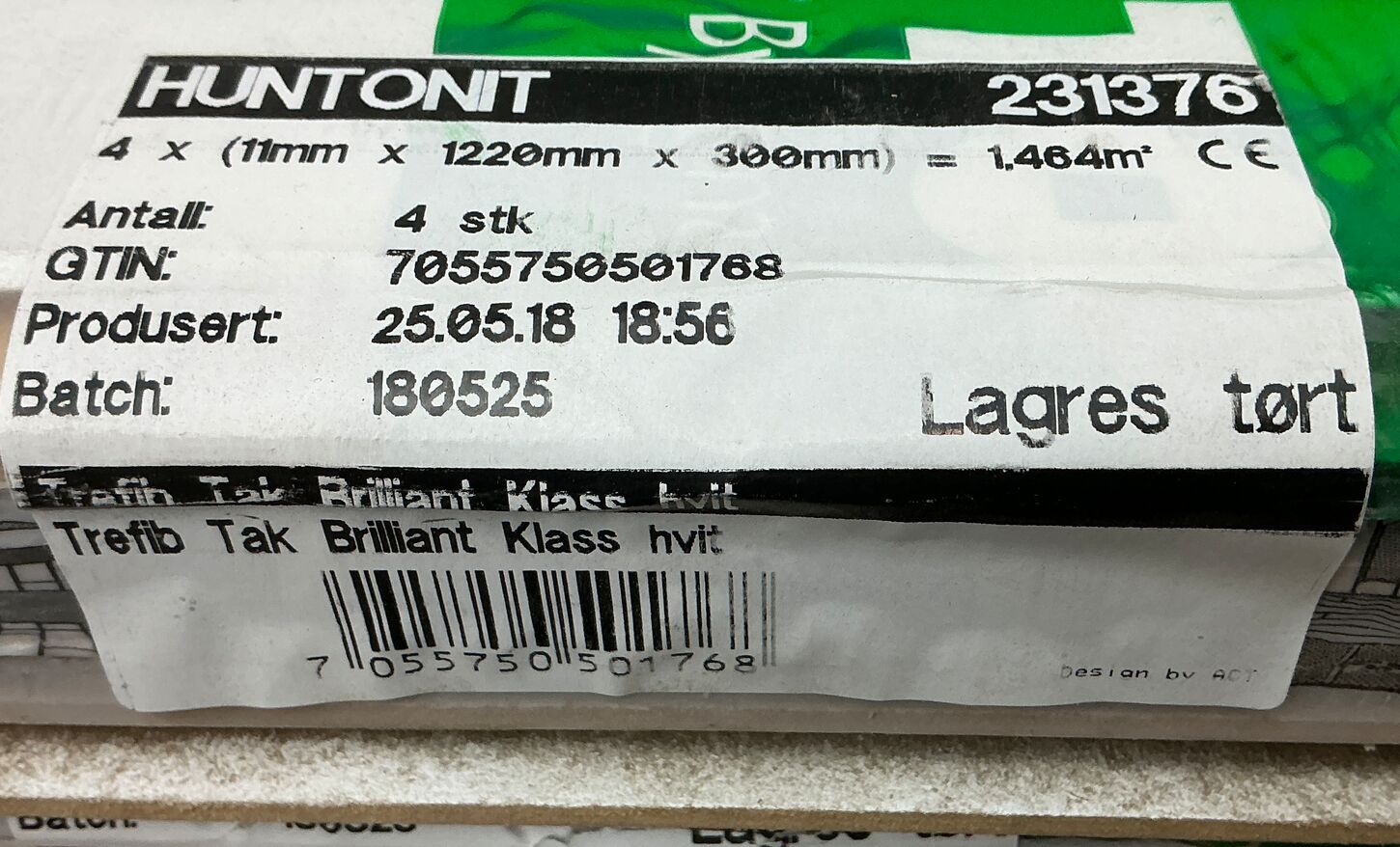 Træfiber Loftsplader - Brilliant Klass 14,64m2