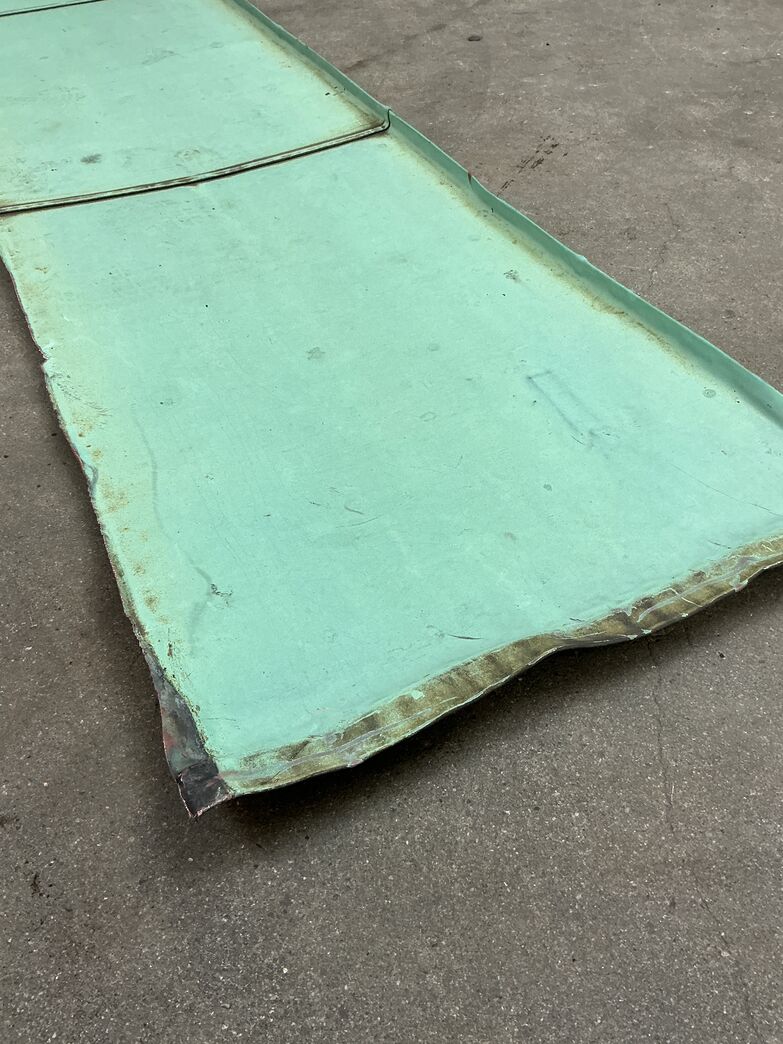 Irret kobberplade 59x530/560 cm