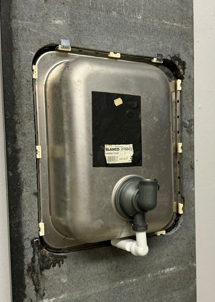 Granitbordplade med vask