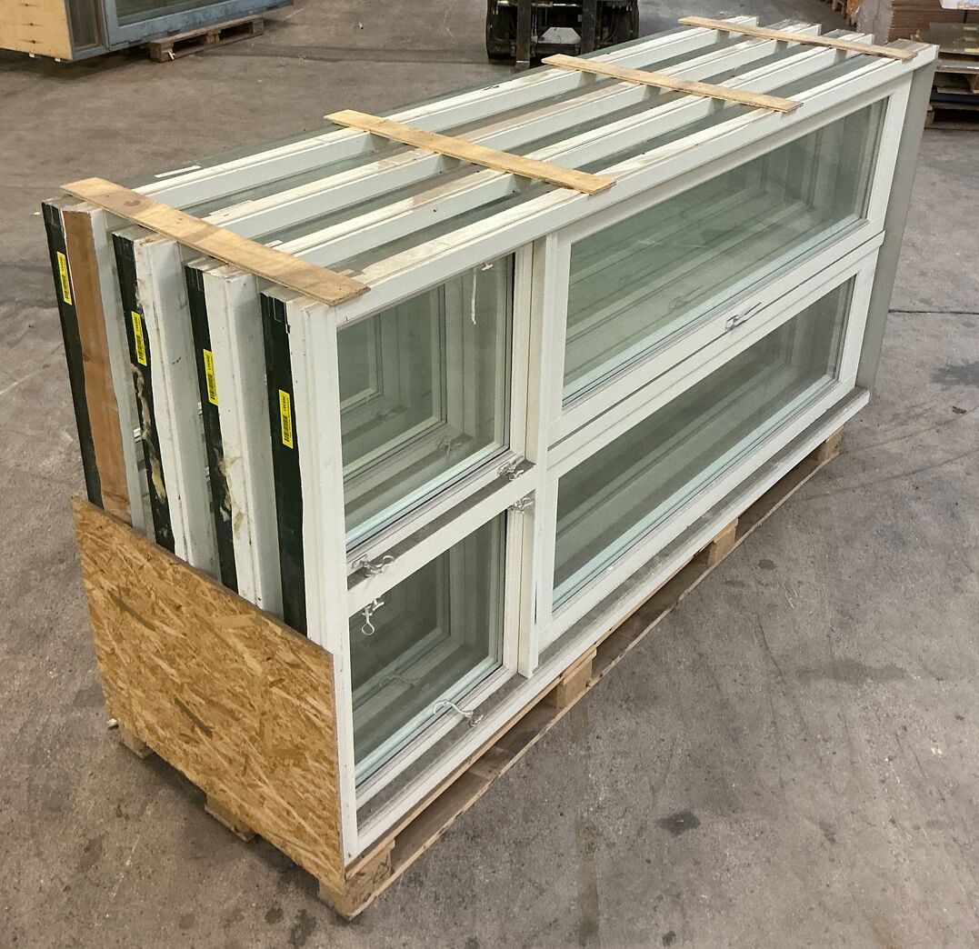 Dobbelt terrassedør med koblet ramme