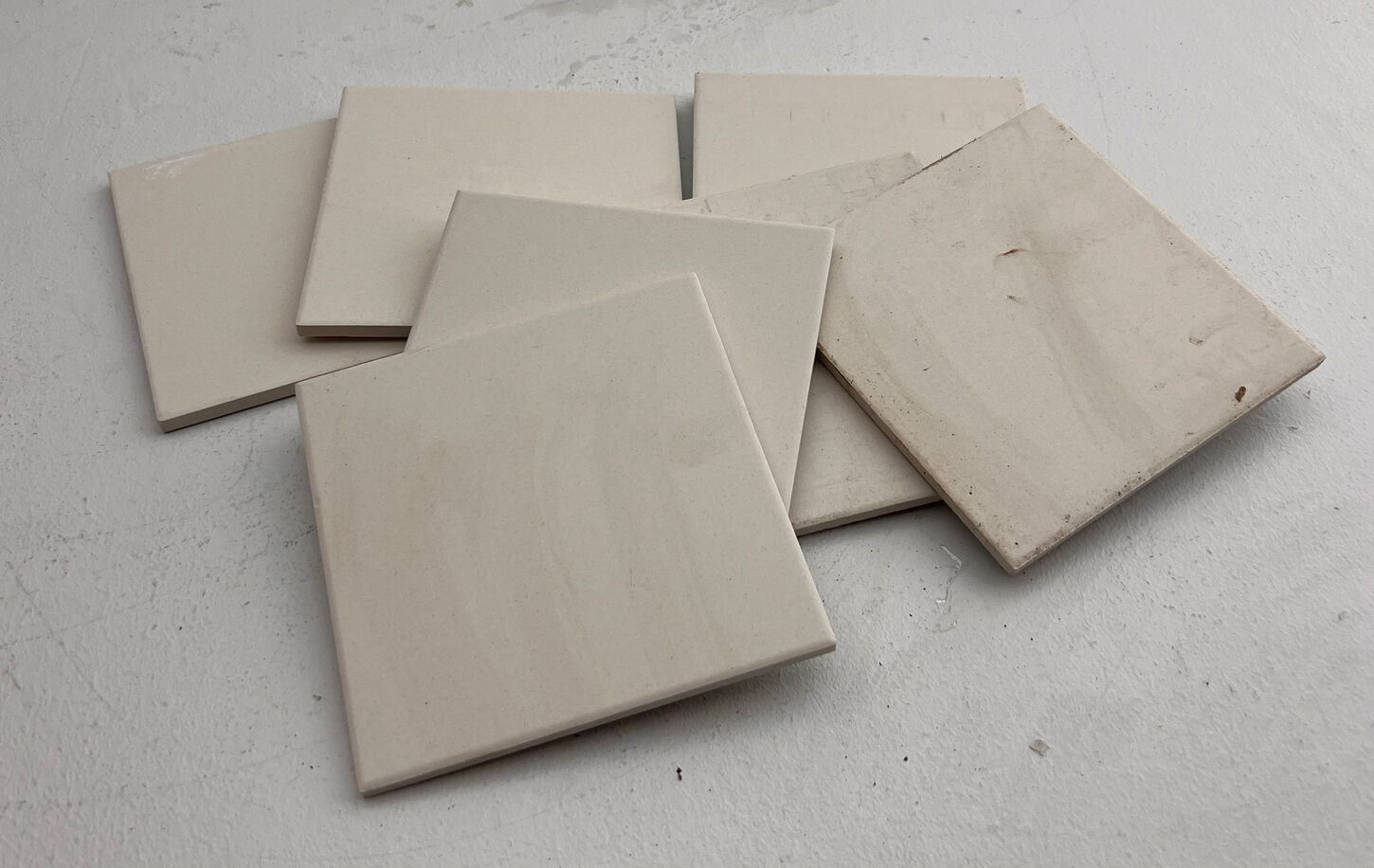 Hvid mat klinke 14,5 x 14,5 cm