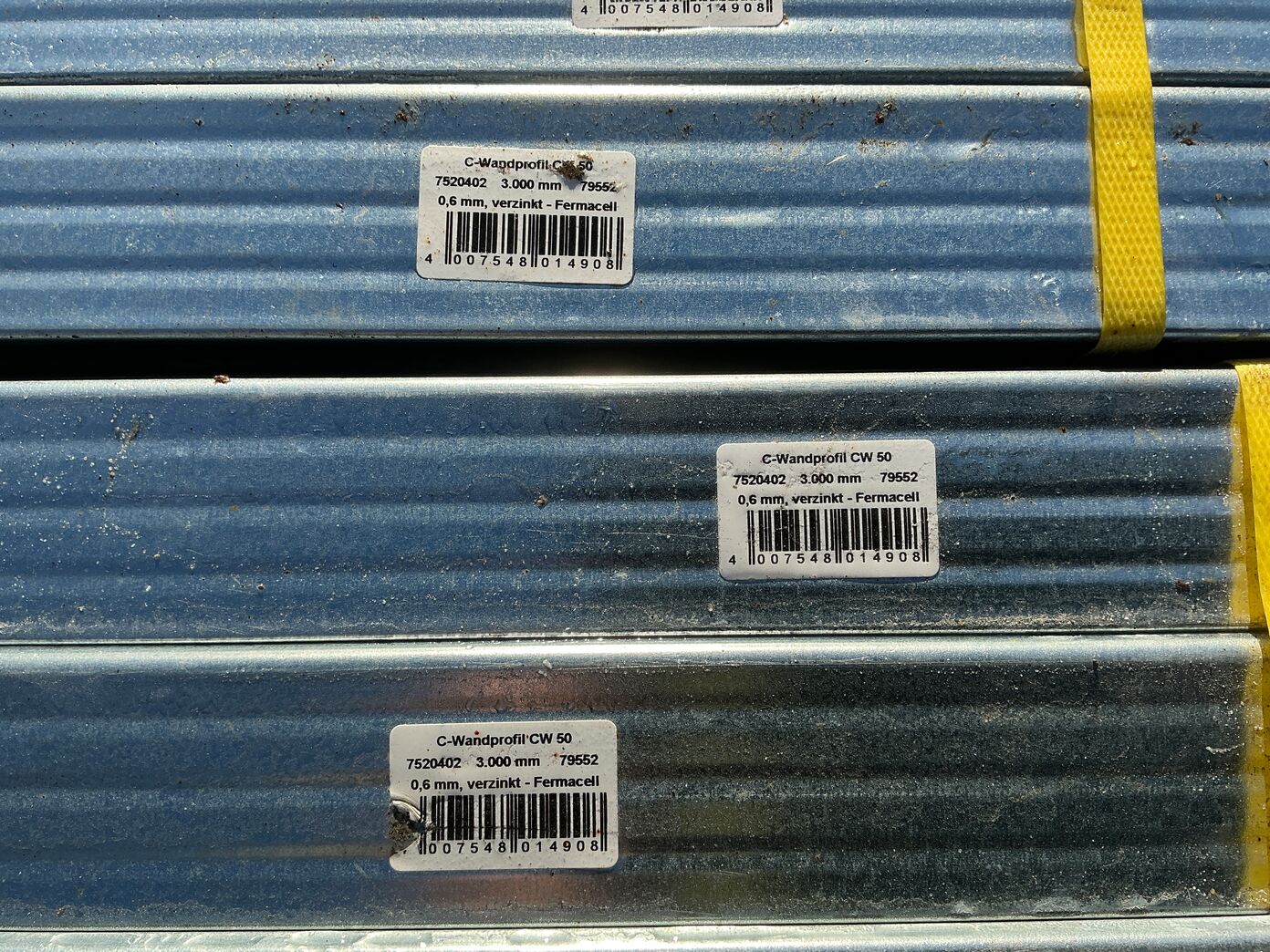 415 stk Stållægte 3000 mm