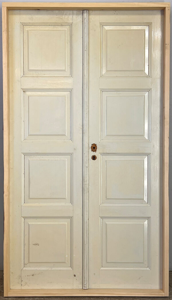 Dobbelt fyldningsdør med karm