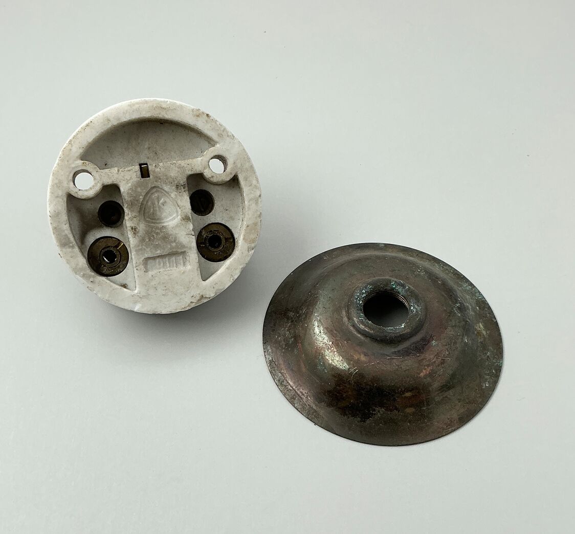 Messing afbryder 1-pol