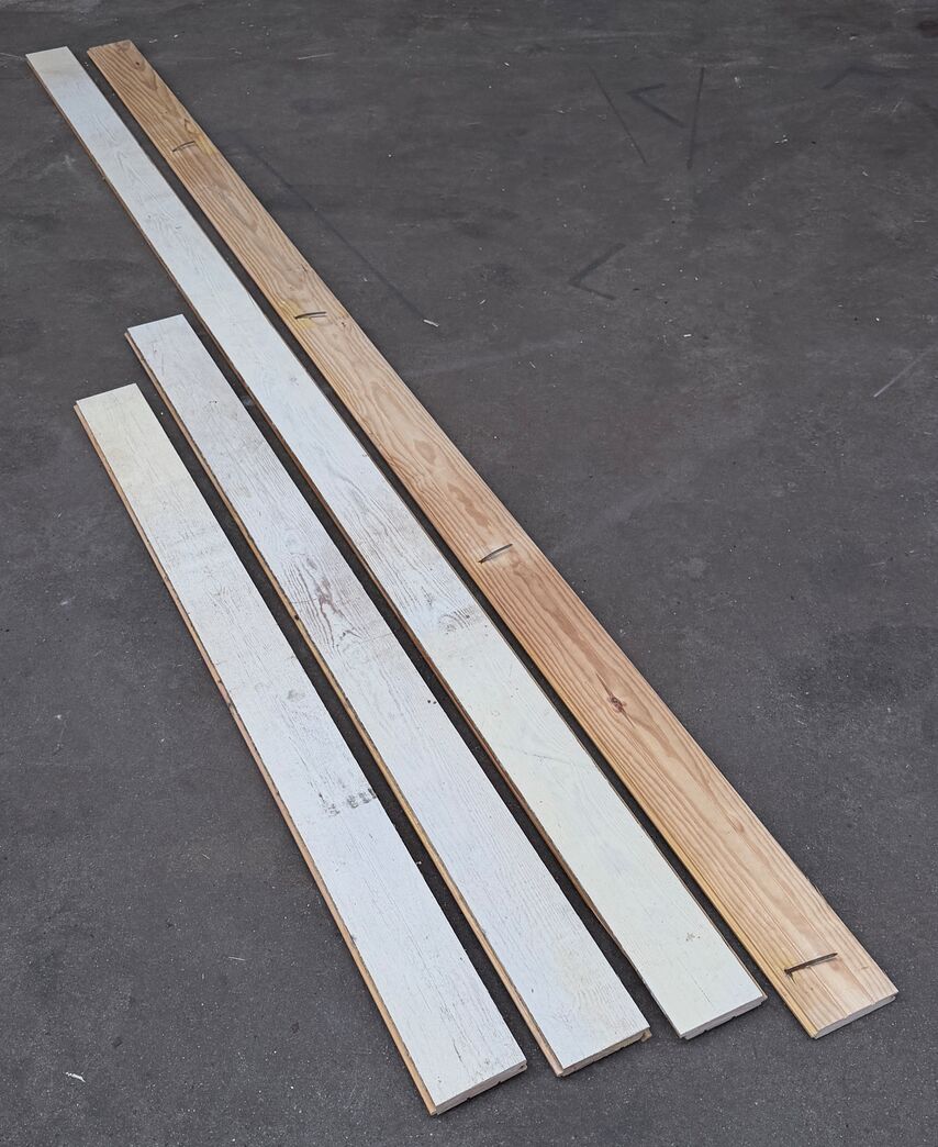 Samlet parti gulvbrædder 11,5 m2