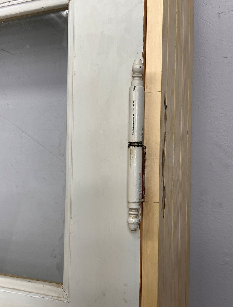 Fyldningsdør med glas og karm