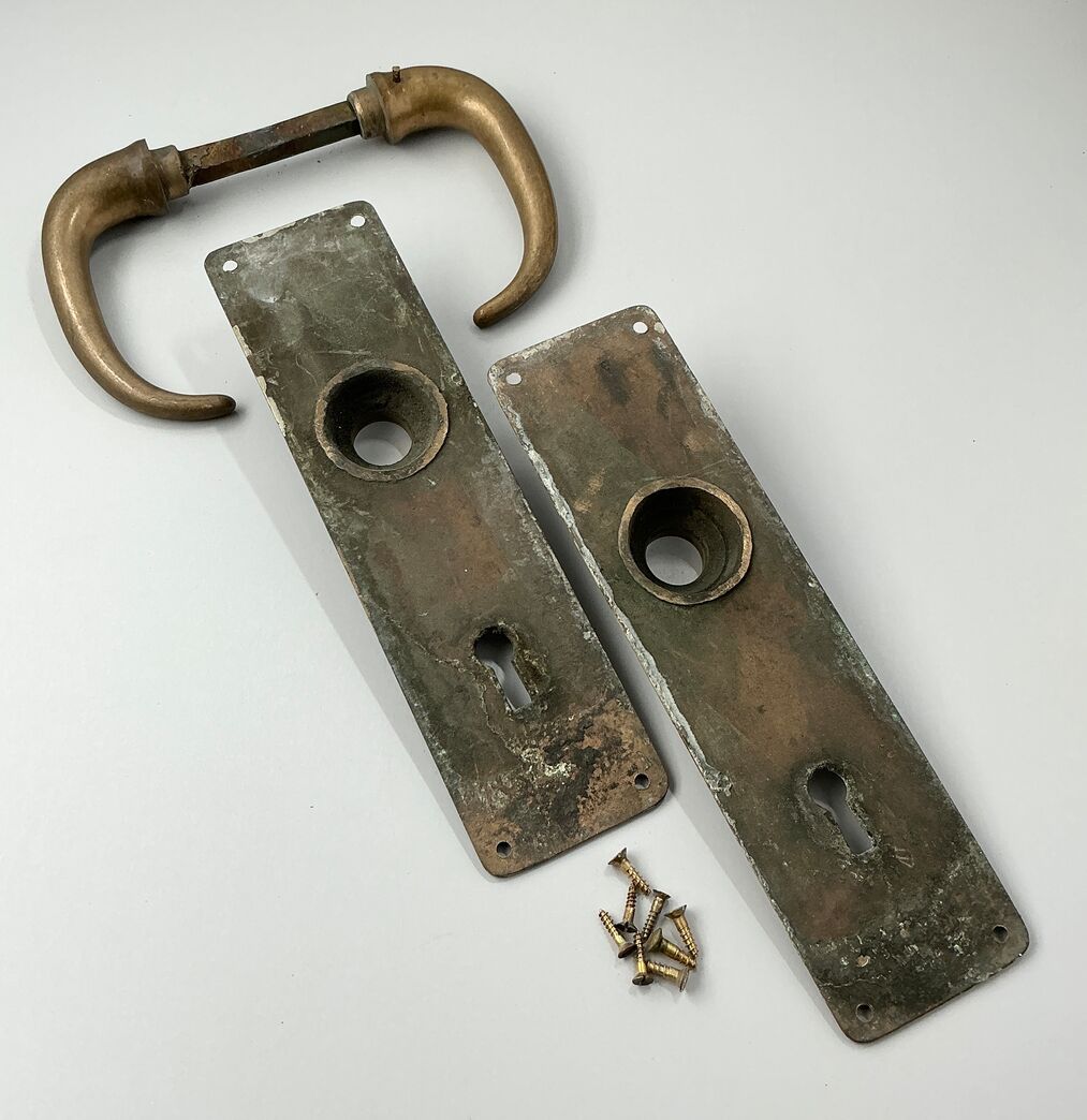 Messinggreb m. langskilte