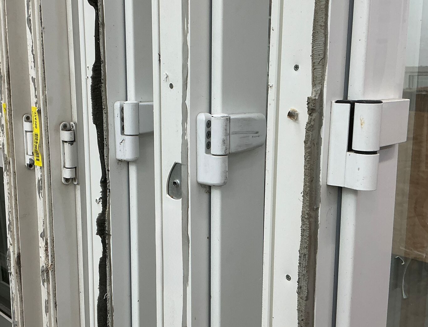 Terrassedør i plast med fuldt glasparti vh.