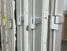 Terrassedør i plast med fuldt glasparti vh.