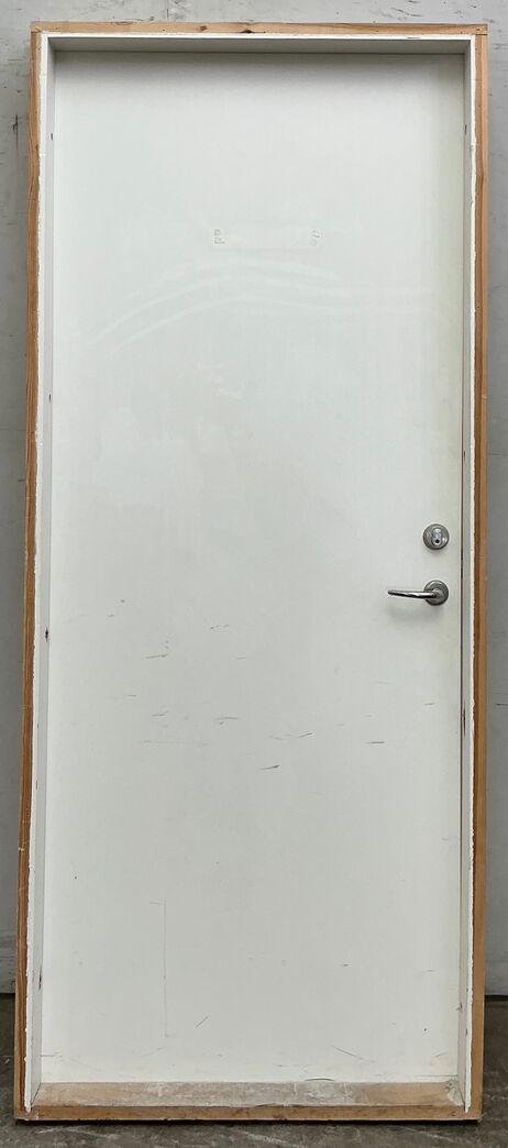 BD30 M9 branddør m/karm hh.