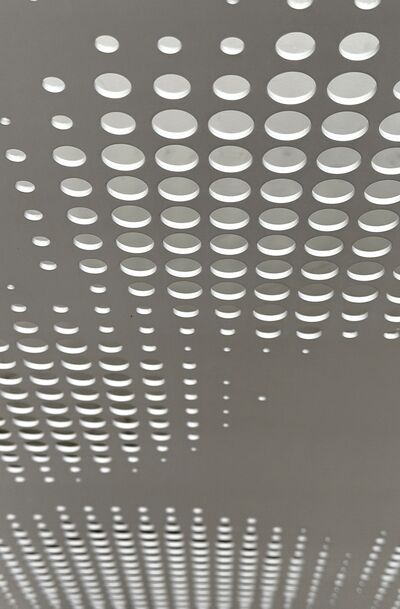 Aluminiumsplade med hulmønster 1195x1195 mm