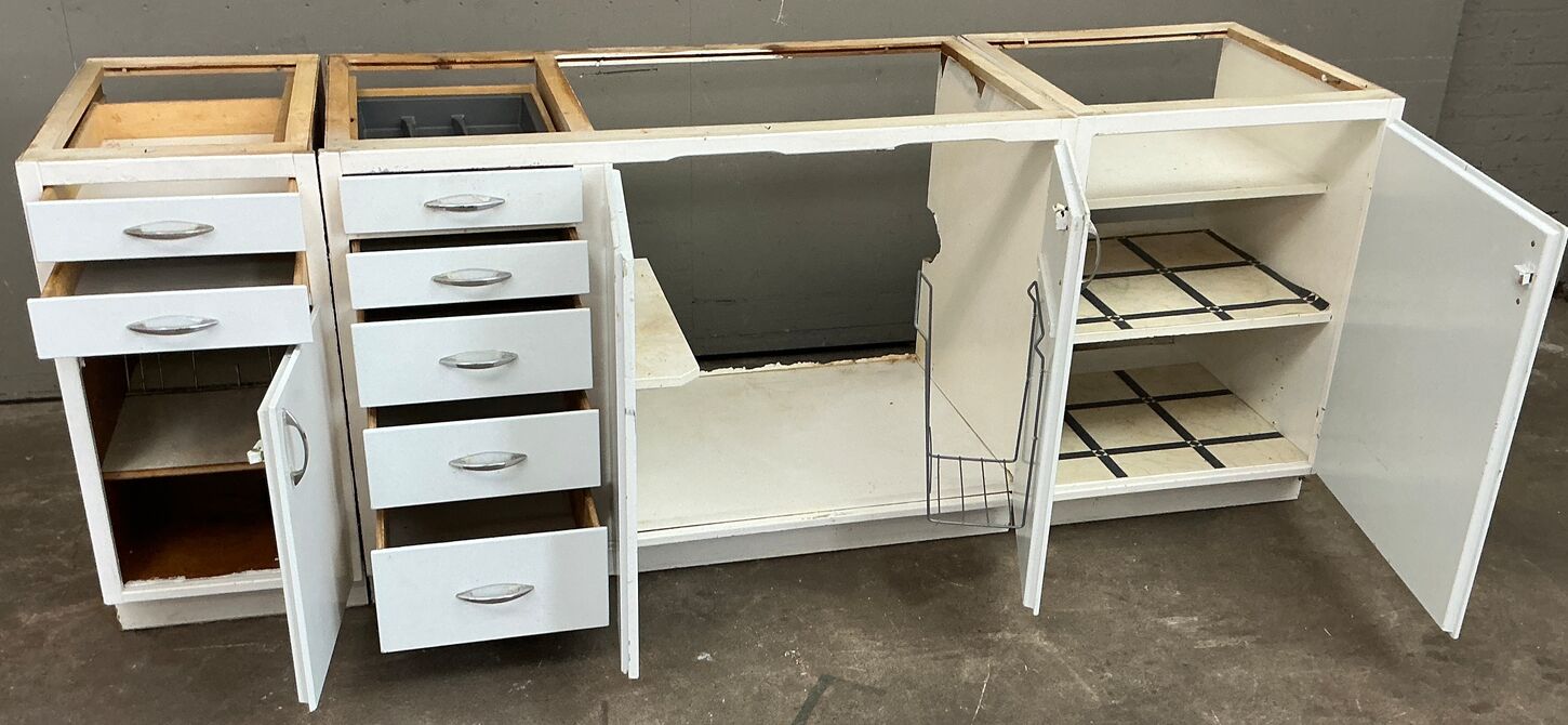 3 Køkkenmoduler fra 60'erne