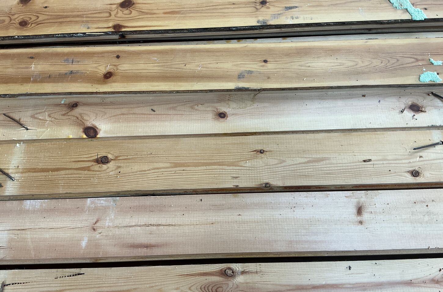 Brugt gulvbrædder i fyr, 20m2, 11,3 cm