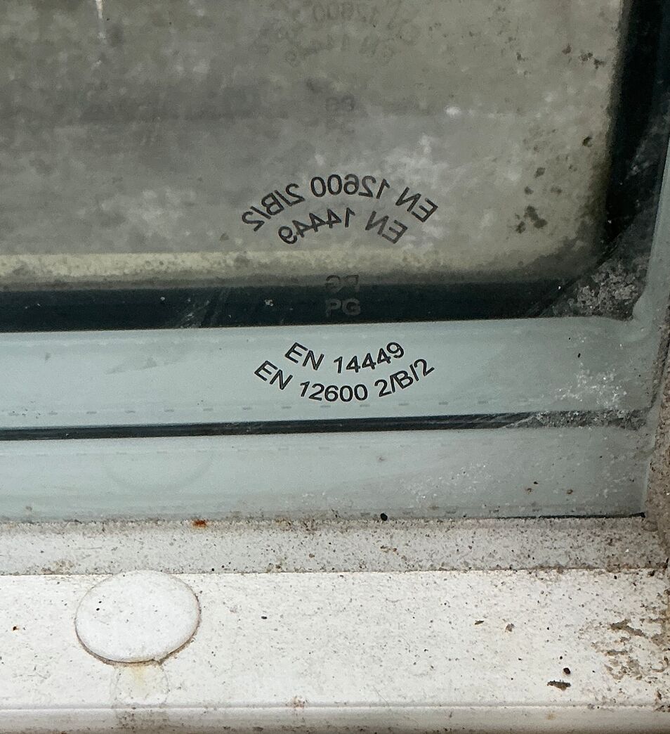 Energivindue med sikkerhedsglas