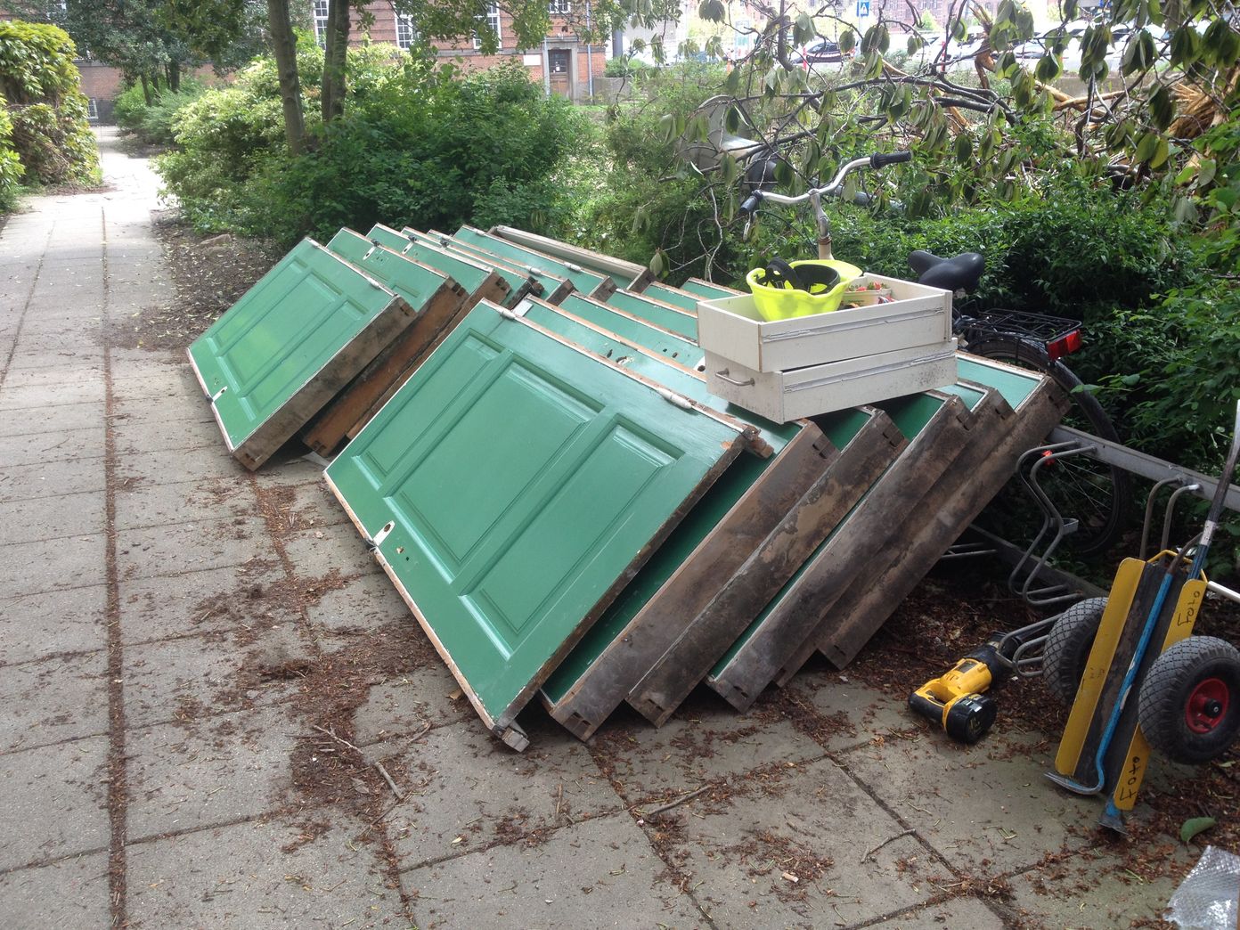 Fyldningsdør med karm