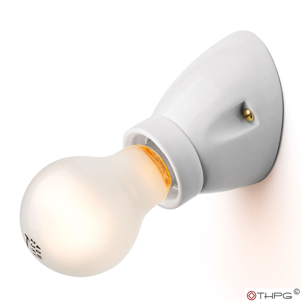 Fatning i porcelæn - Hvid (45 grader vinkel)