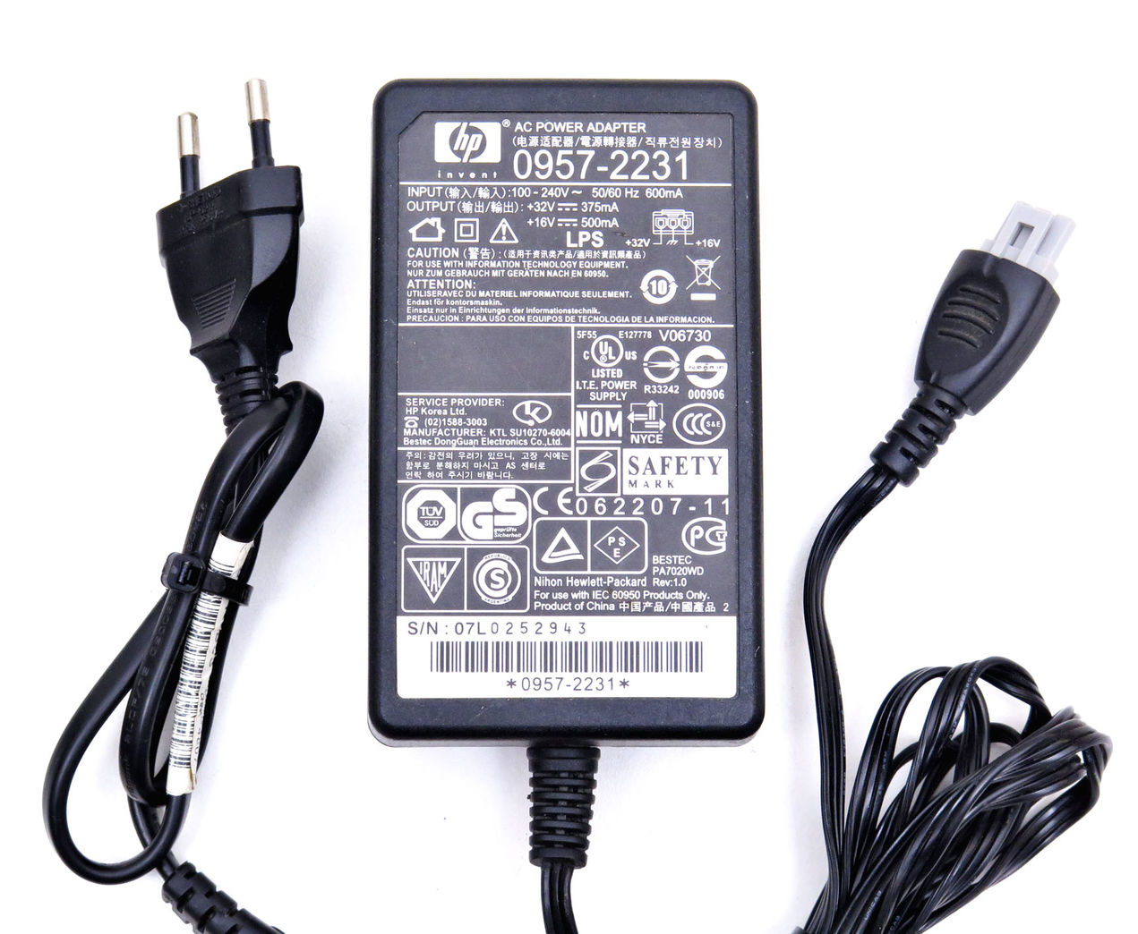 HP Transformer 240/16(32)VDC