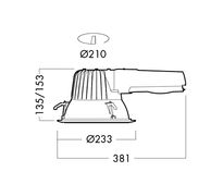 GLAMOX cirkulær downlight - NY!!