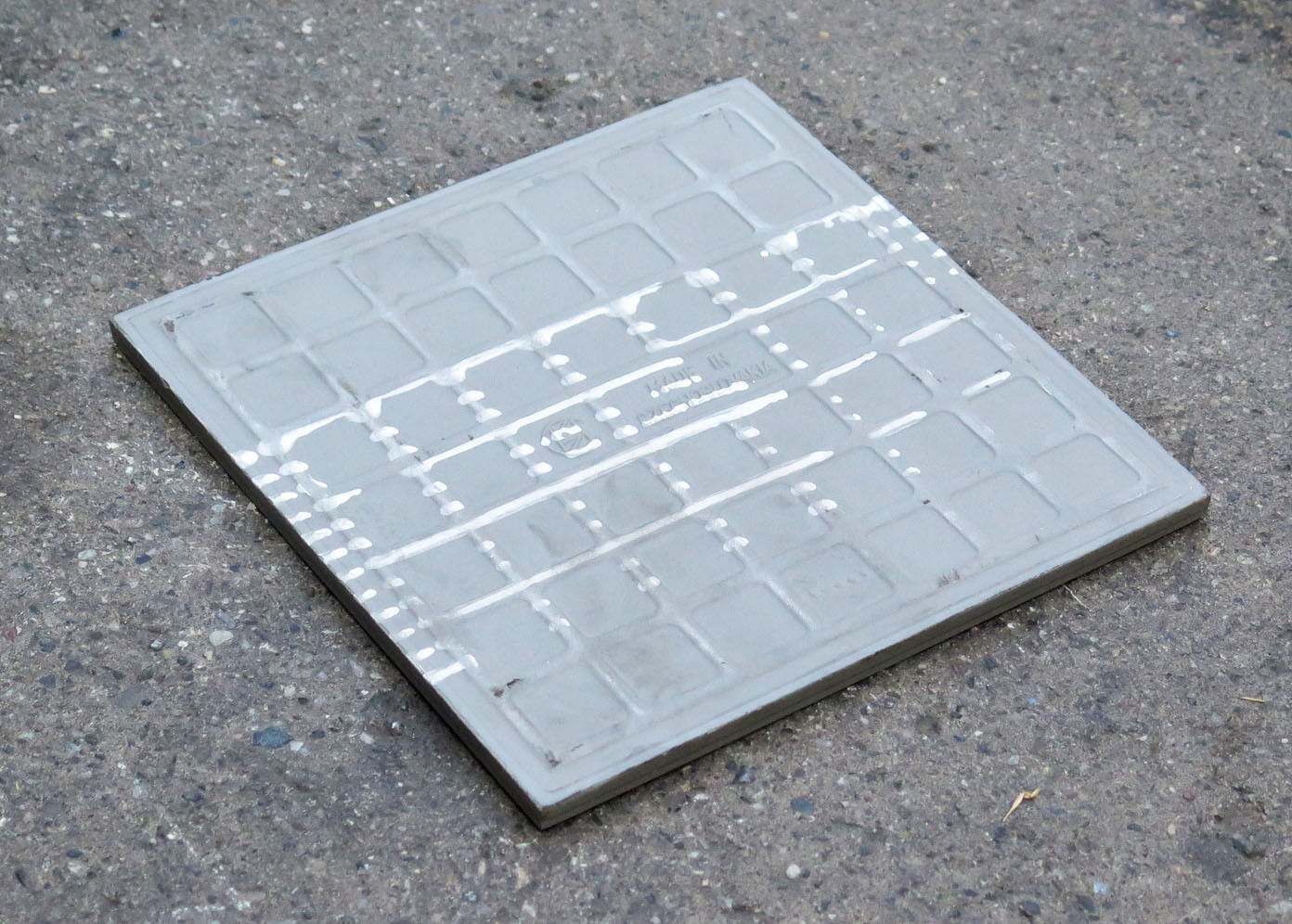 Grå klinke, 19,8x19,8cm