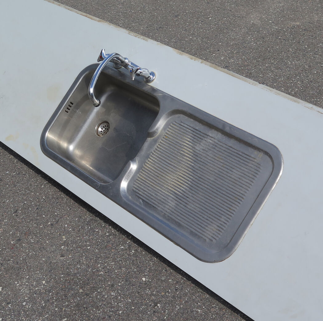 Køkkenbordplade med vask