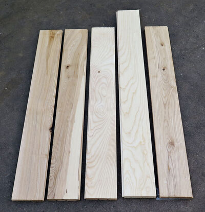 Gulvplanker i ask 13 cm i bredde